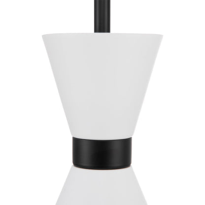 Oslo Pendant - White w Black