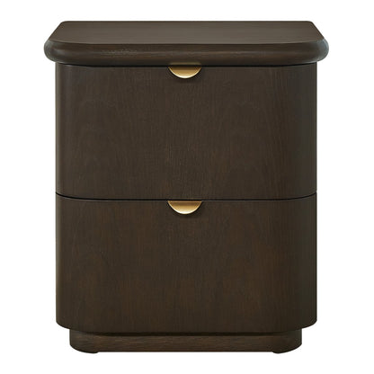 Lina Bedside Table - Smoked Oak