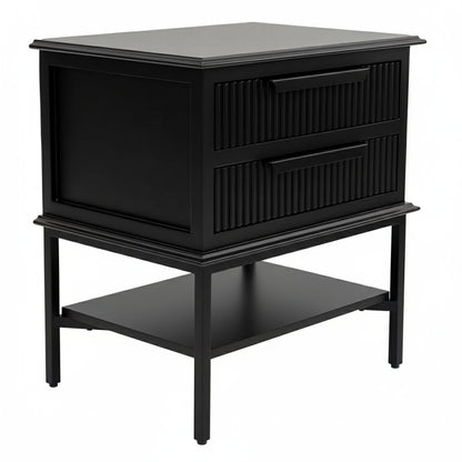 Aimee Bedside Table - Small All Black