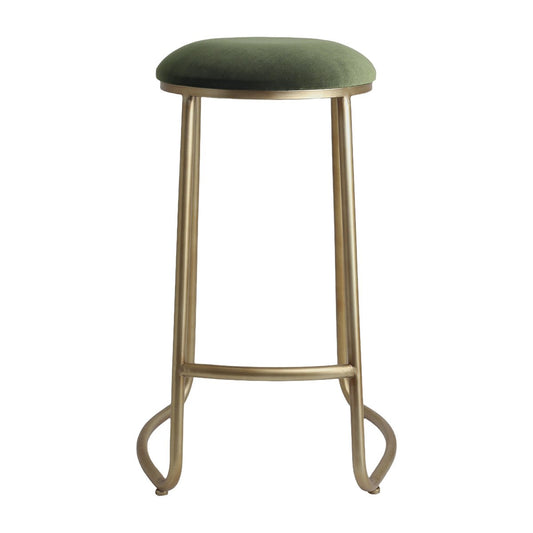 Annie Bar Stool - Moss Velvet