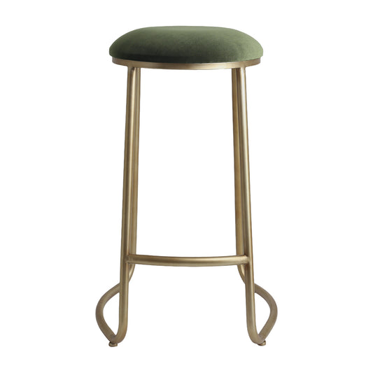 Annie Bar Stool - Moss Velvet - OUTLET NSW