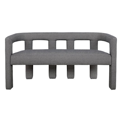 Lorenzo 2 Seater Sofa Bench - Granite