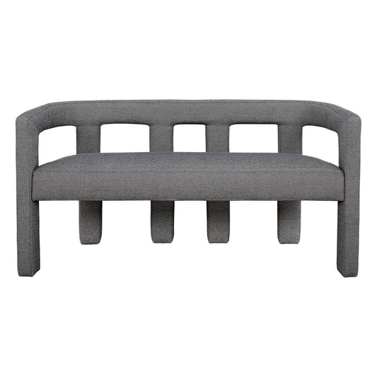 Lorenzo 2 Seater Sofa Bench - Granite