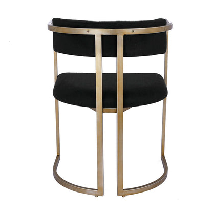 Dino Dining Chair - Black Linen