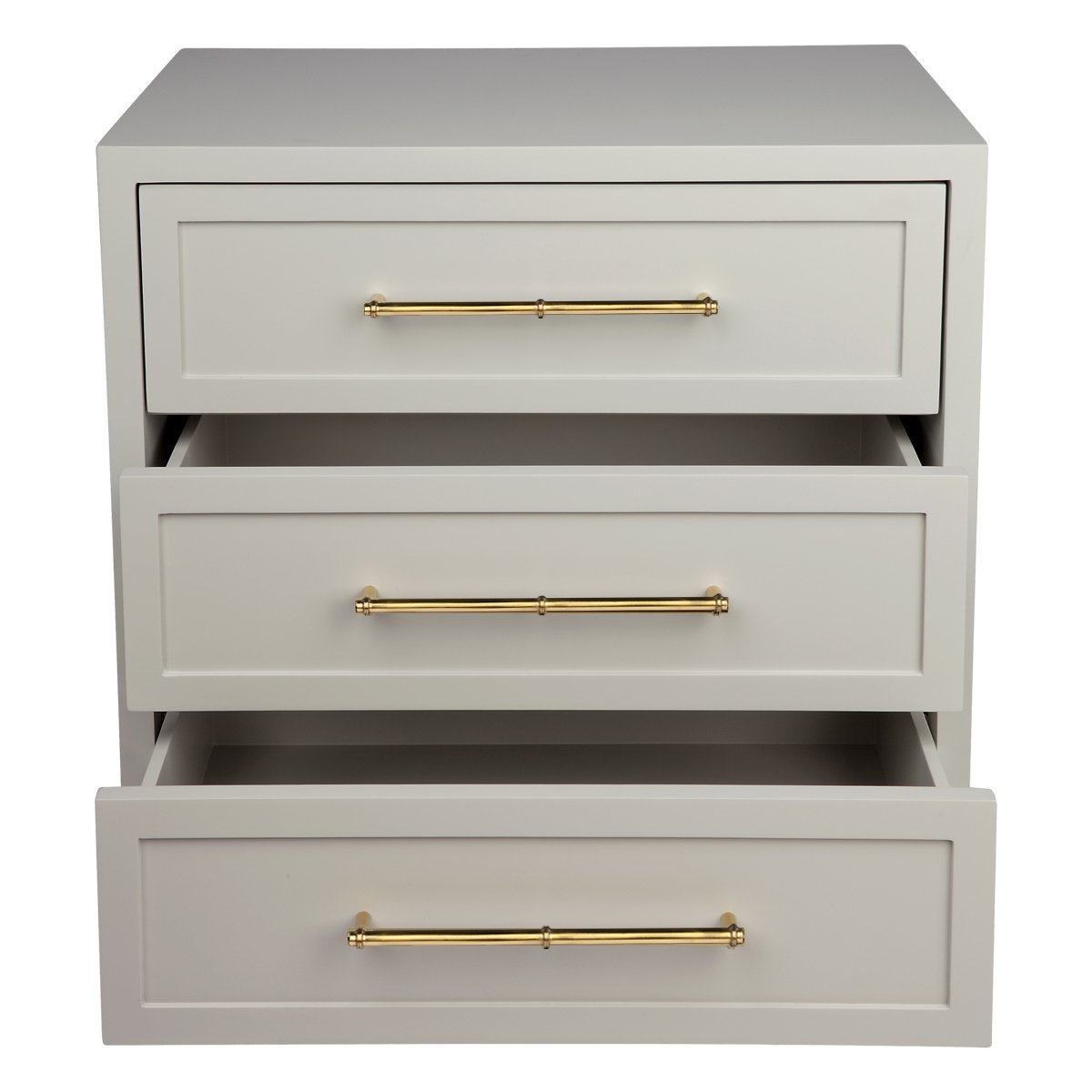 Pearl Bedside Table - Large Grey Set of 2