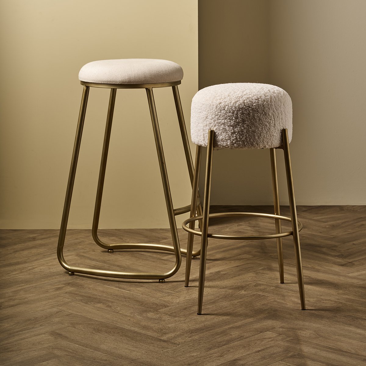 Annie Bar Stool - Natural Linen
