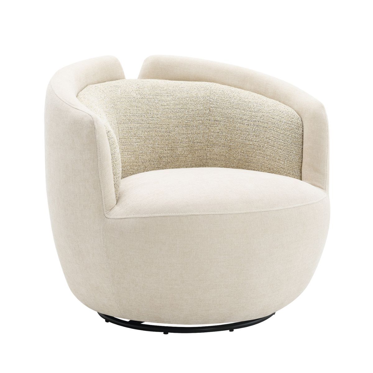 Pasadena Swivel Arm Chair - Ecru