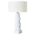 Mendoza Table Lamp - White w White Shade