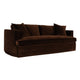 Birkshire 3 Seater Slip Cover Sofa - Dark Chocolate Velvet