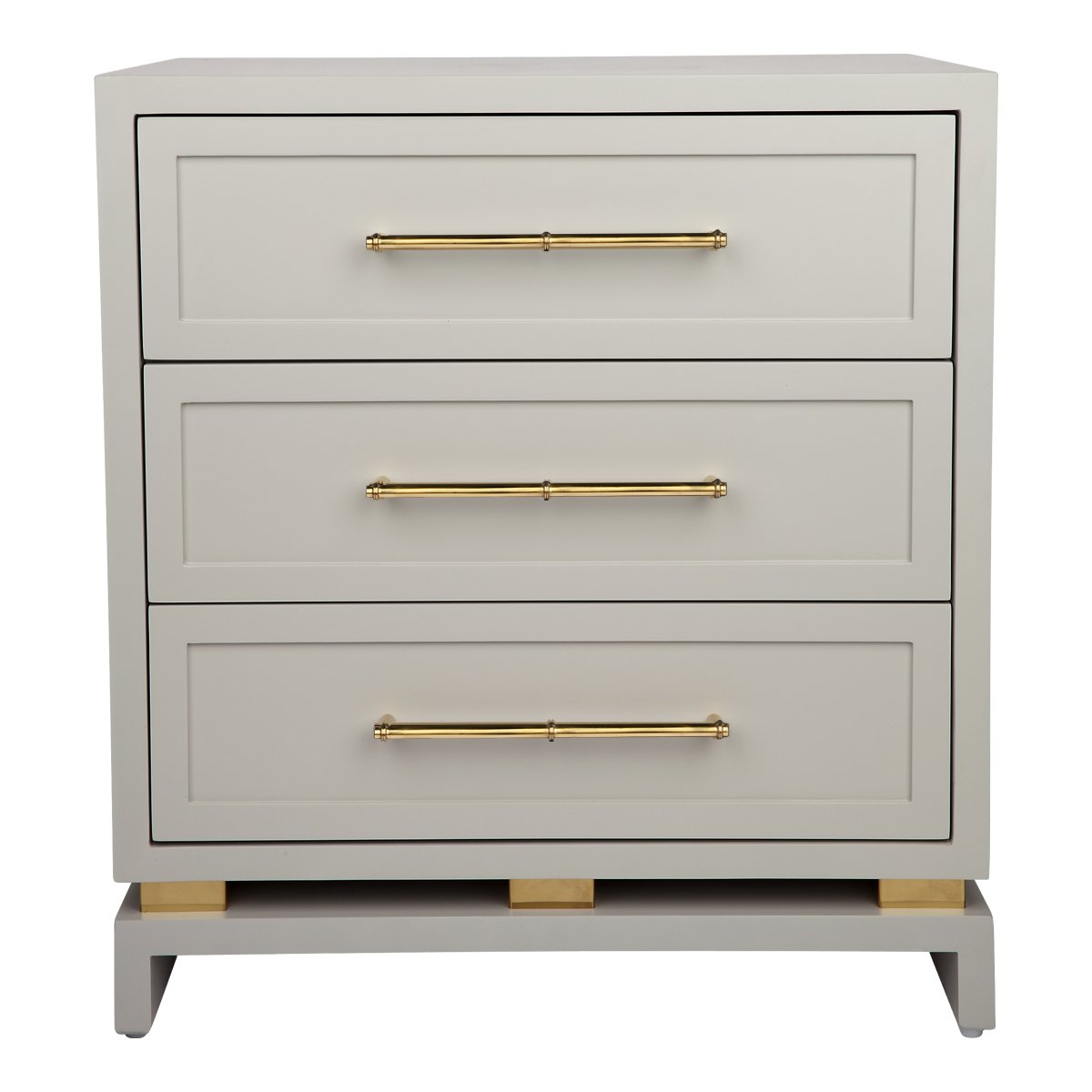 Pearl Bedside Table - Large Grey Set of 2