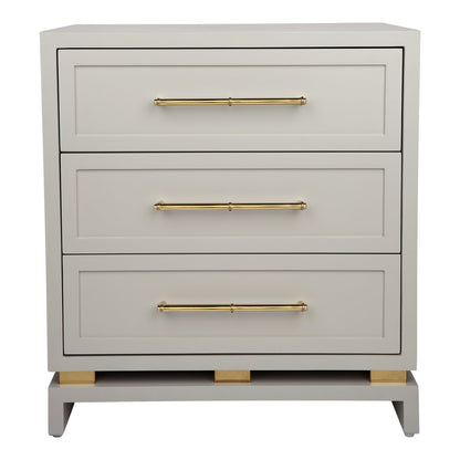 Pearl Bedside Table - Large Grey Set of 2