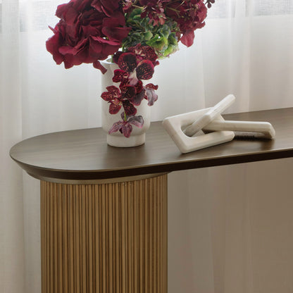 Nomad 160cm Console Table -  Gold