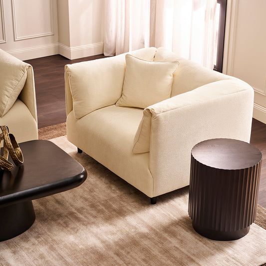 Dominic Arm Chair - Ivory