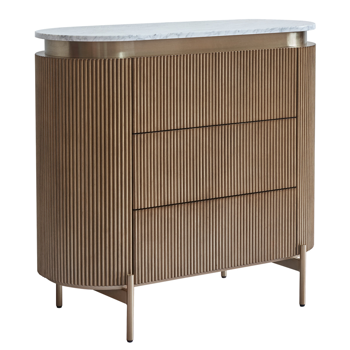 Demarco 98cm 3 Drawer Chest - Antique Gold