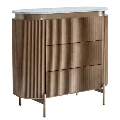 Demarco 98cm 3 Drawer Chest - Antique Gold