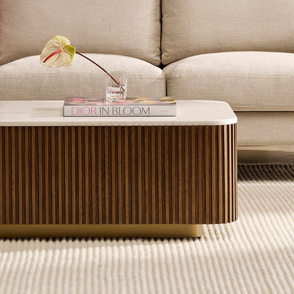 Mason Rectangle Coffee Table - Walnut