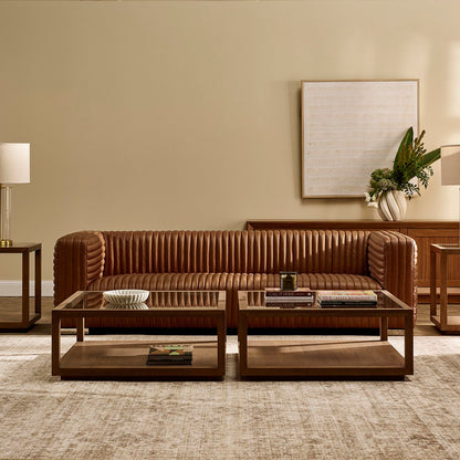 Sadie Oak Square Coffee Table - Walnut ** Offline pending re-order
