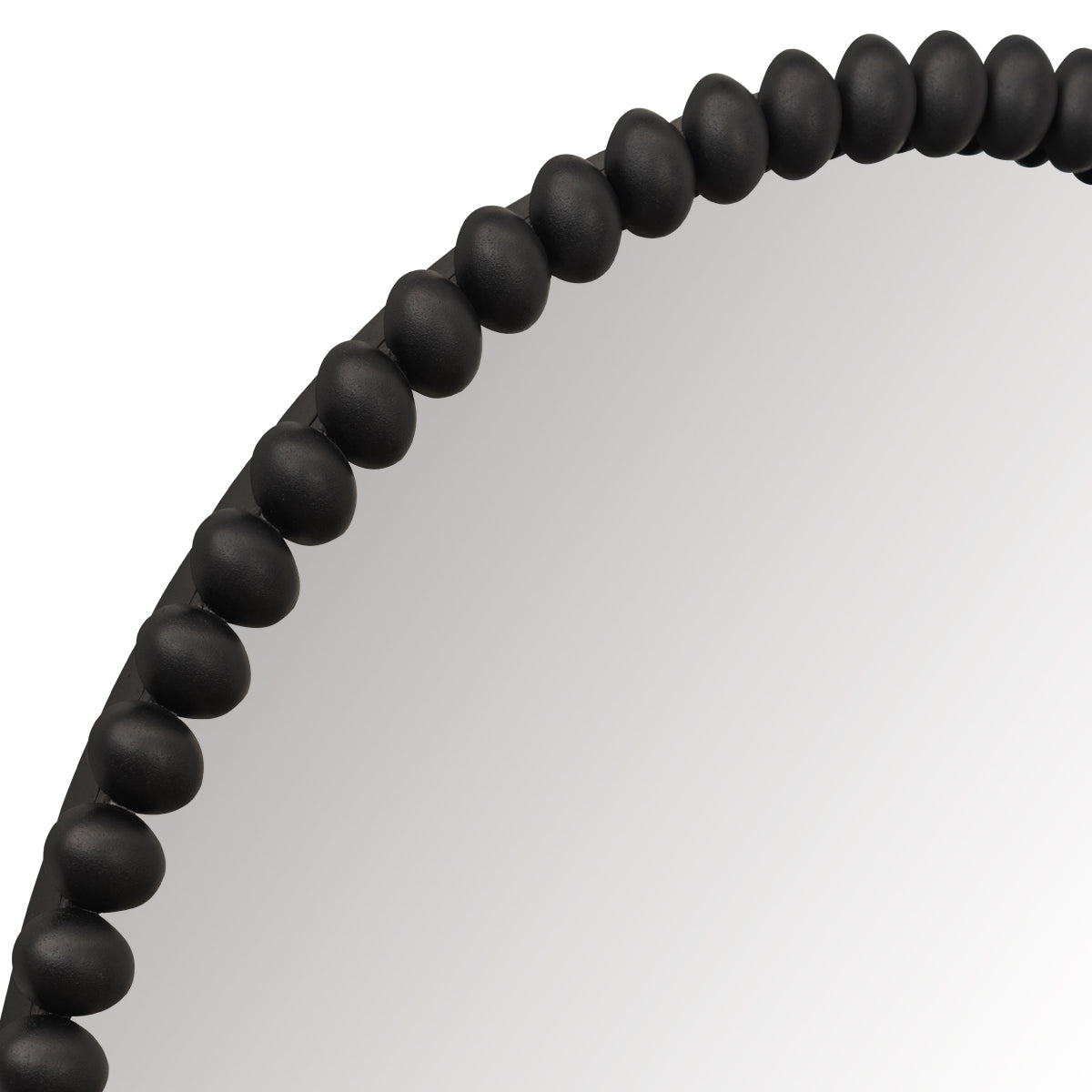 Esme 105x105cm Round Wall Mirror - Black