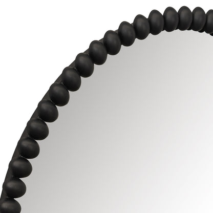 Esme 105x105cm Round Wall Mirror - Black