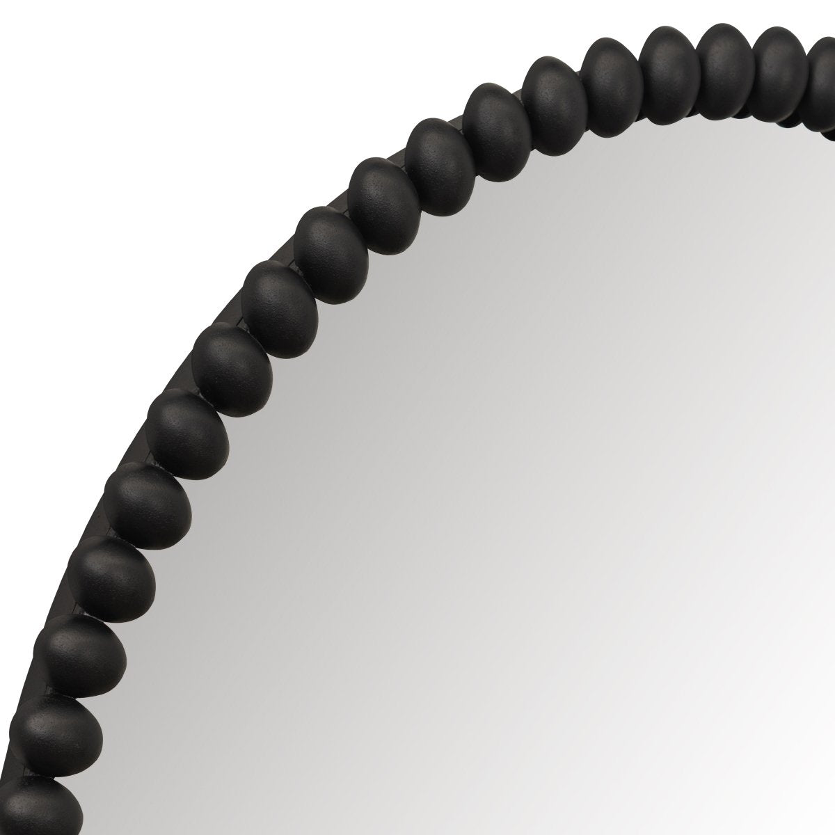 Esme 105x105cm Round Wall Mirror - Black