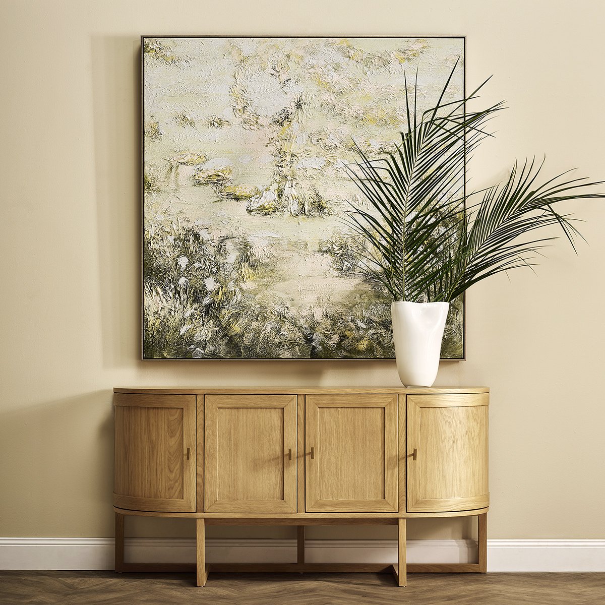 Whimsical Meadow 140x140cm Oil on Canvas Painting