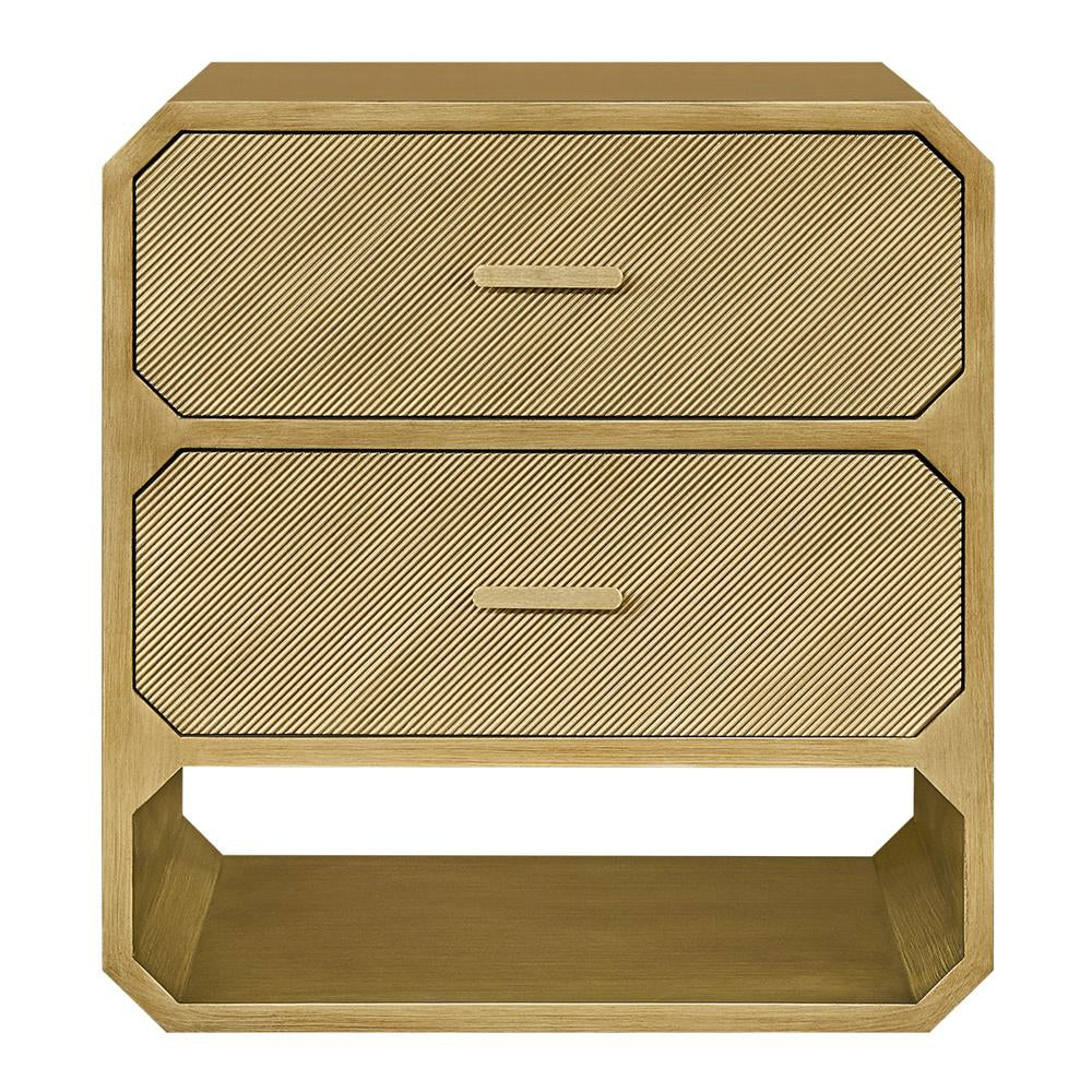 Anderson 2 Drawer Chest - Antique Gold