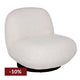 Felicity Swivel Occasional Chair - Ivory Boucle