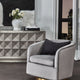 Belvedere Swivel Arm Chair - Charcoal Velvet