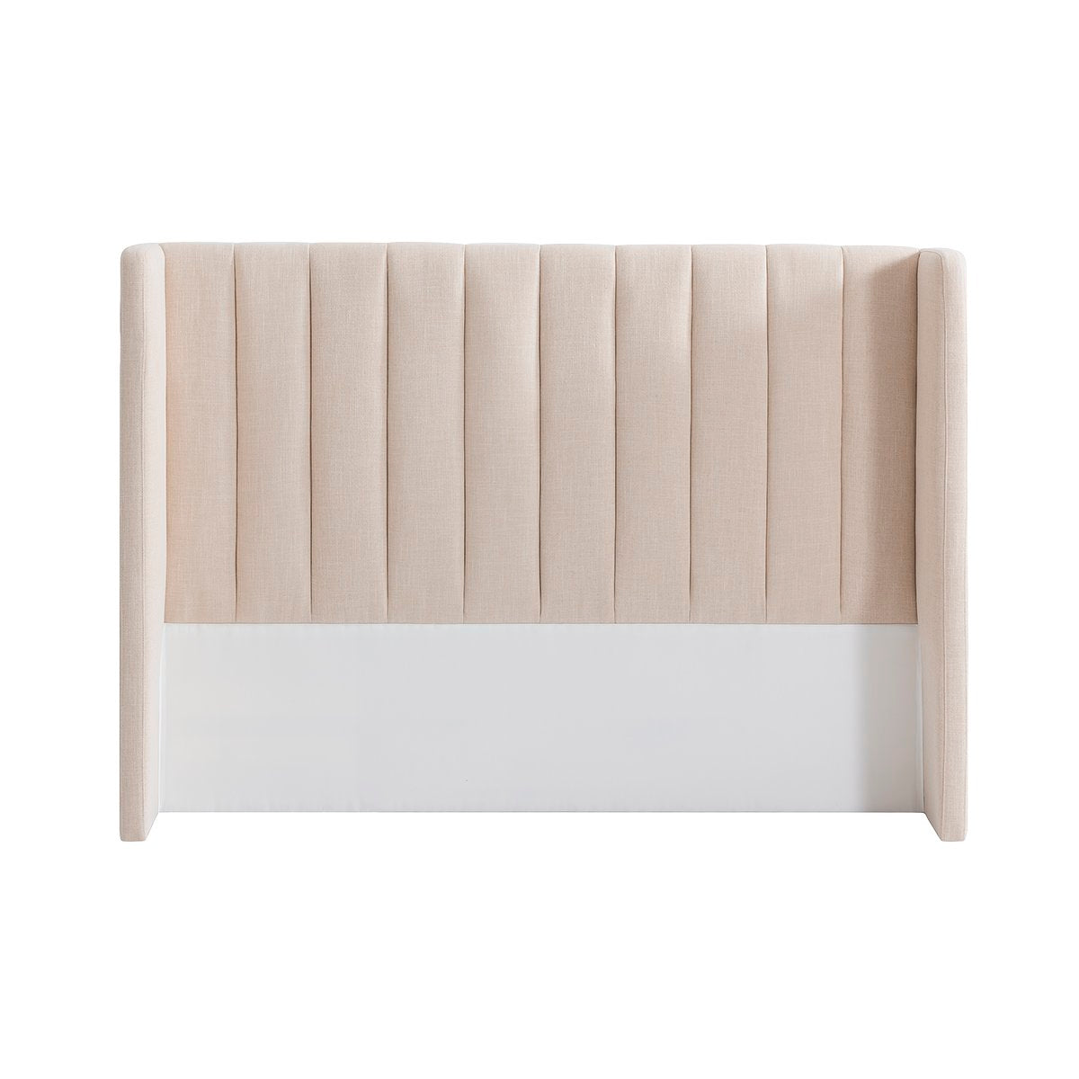 Central Park 164x120cm Queen Bedhead - Fawn Linen