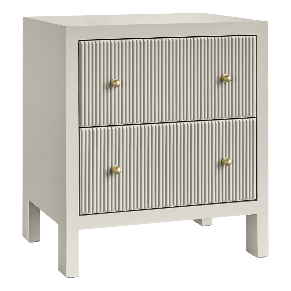 Ariana 67x76cm Bedside Table - Grey