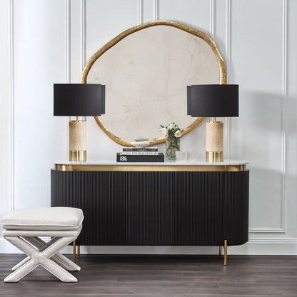 Tasman 118x100cm Wall Mirror - Gold Leaf