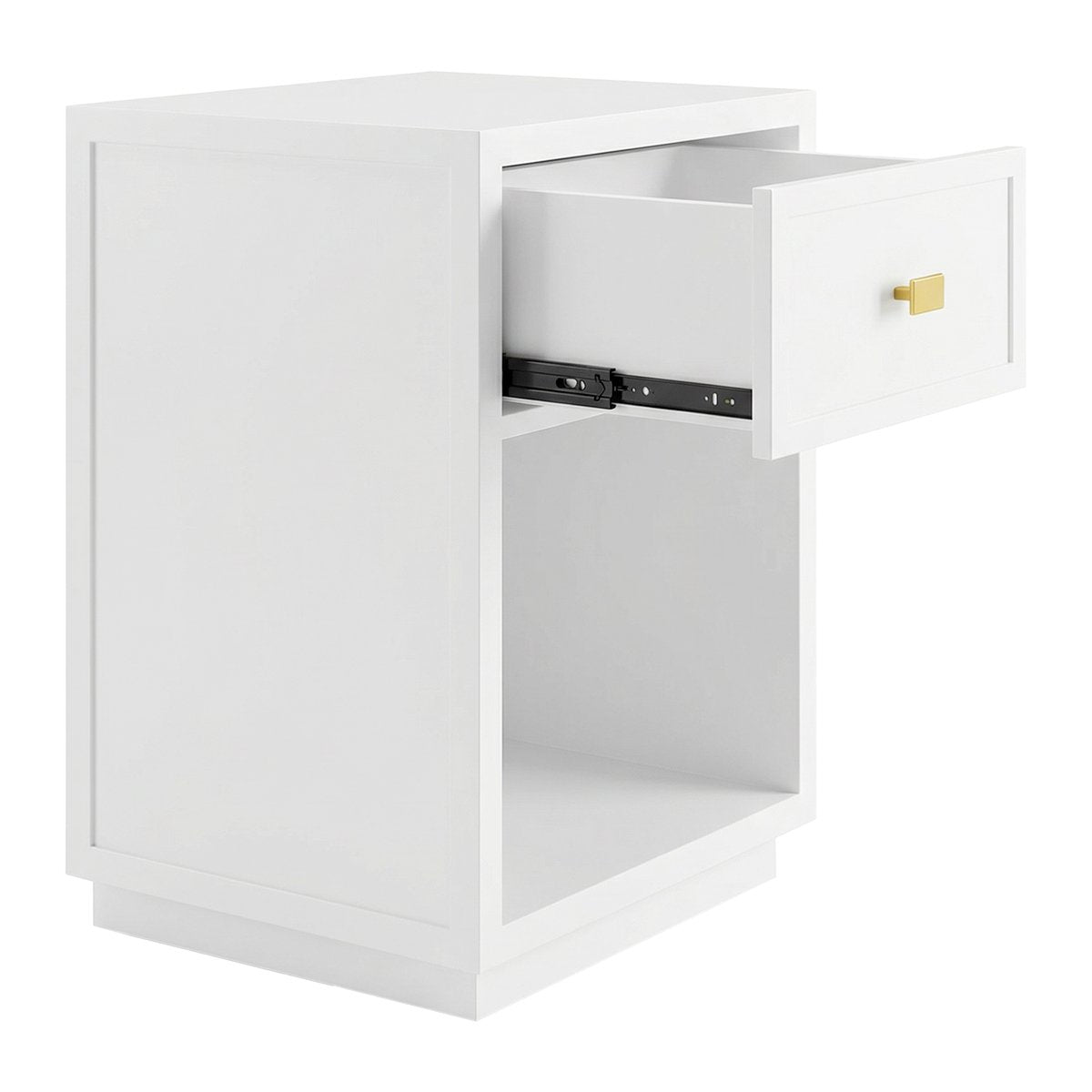 Logan Bedside Table - Petite White