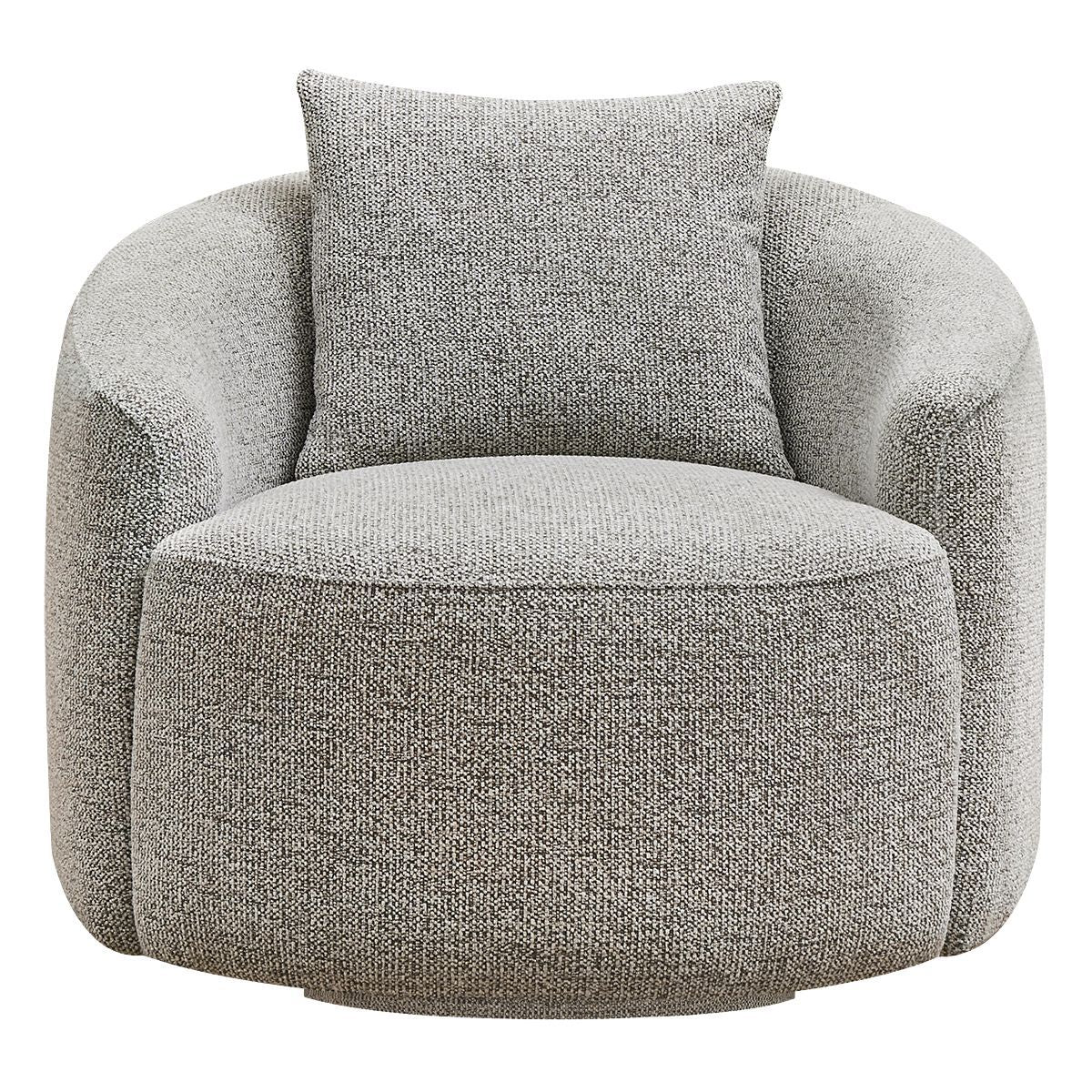Kira Swivel Arm Chair - Speckle Brown