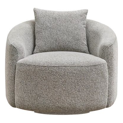 Kira Swivel Arm Chair - Speckle Brown