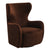 Aaron Swivel Arm Chair - Dark Chocolate Velvet