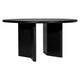 Montauk Round Dining Table - 1.5m Black