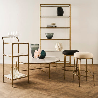 Heston Marble Square Bar Cart