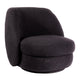 Aurora Swivel Chair - Black Onyx Boucle