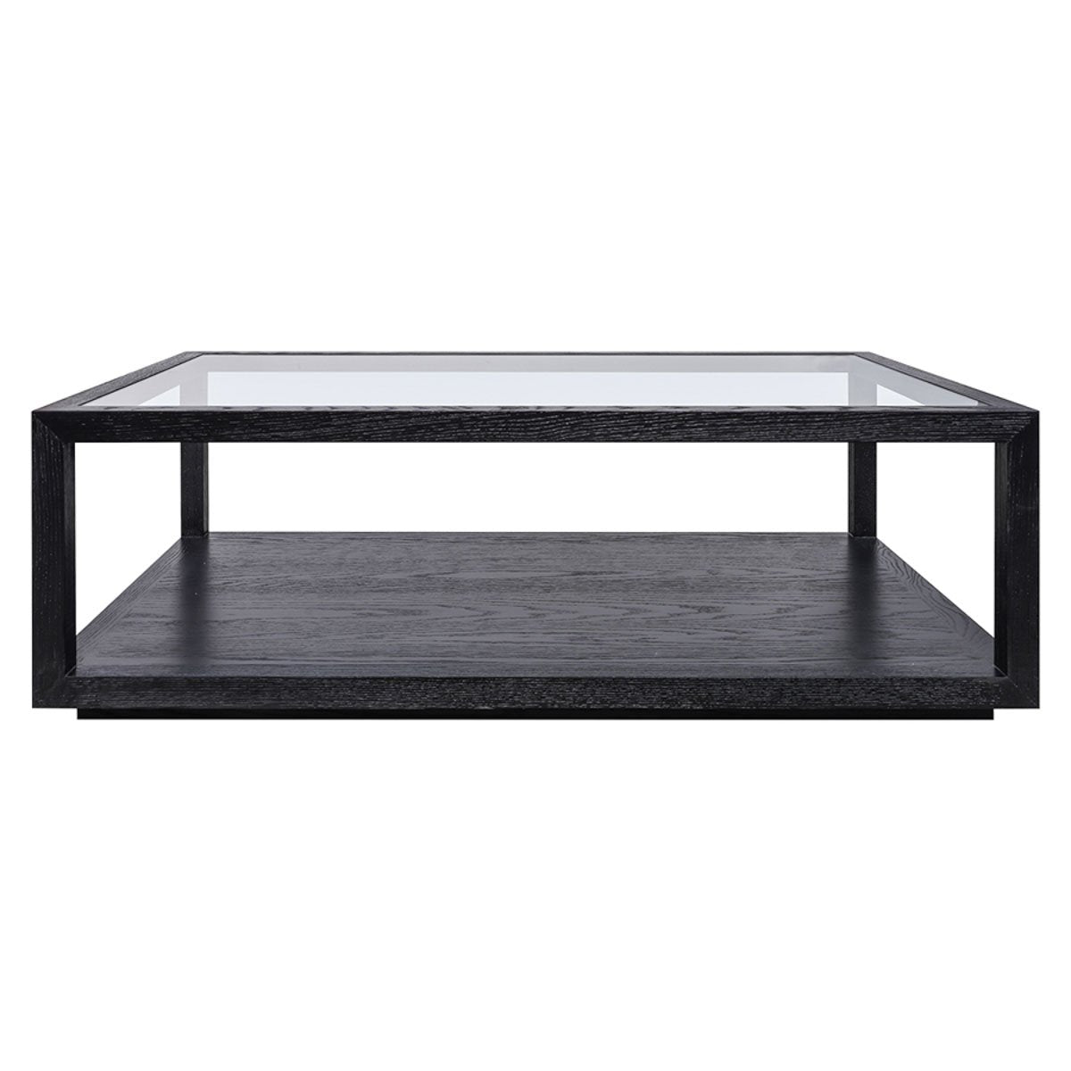 Sadie Oak Rectangle Coffee Table - Black
