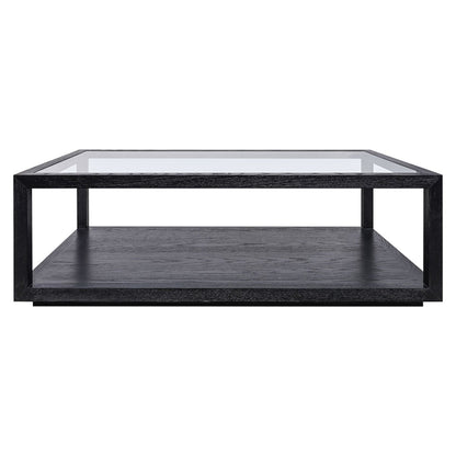 Sadie Oak Rectangle Coffee Table - Black