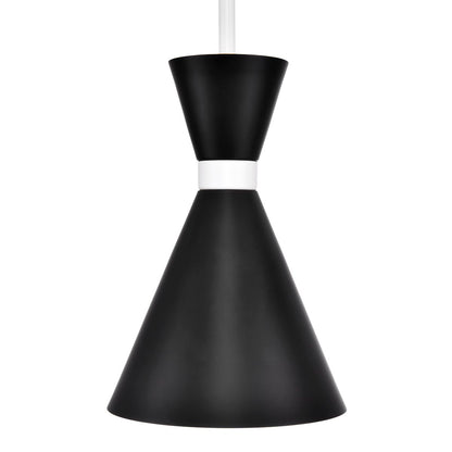 Oslo Pendant - Black w White