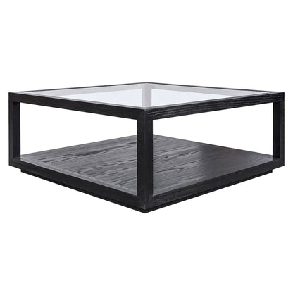 Sadie Oak Square Coffee Table - Black