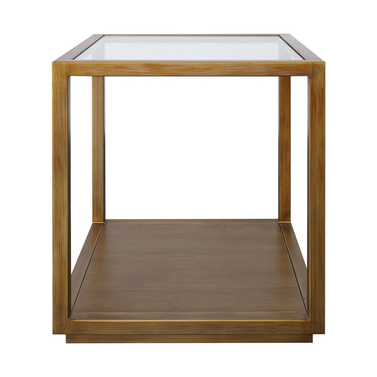 Sadie Square Side Table - Large Antique Gold