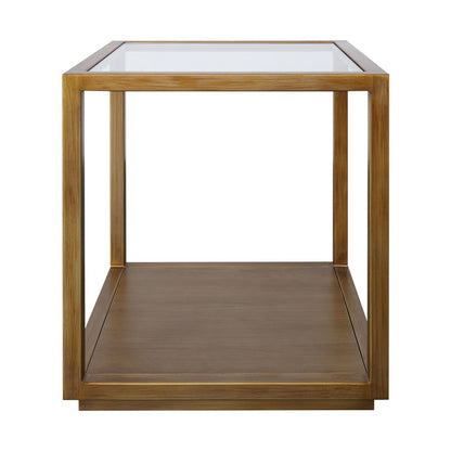Sadie Square Side Table - Large Antique Gold