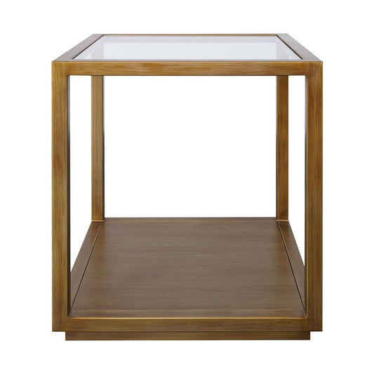 Sadie Square Side Table - Large Antique Gold