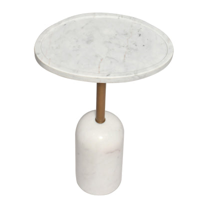 Solada Marble Cocktail Table - Small White