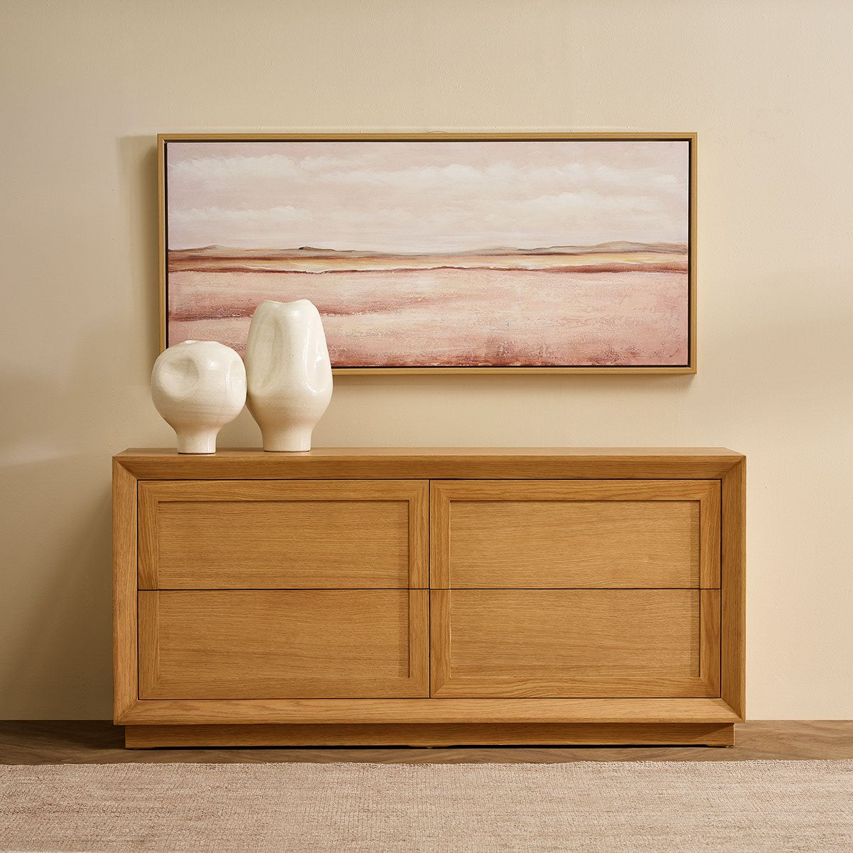 Balmain 4 Drawer Chest - Natural Oak