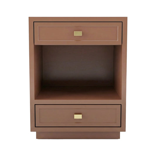 Logan Bedside Table - Small Mocha Mousse
