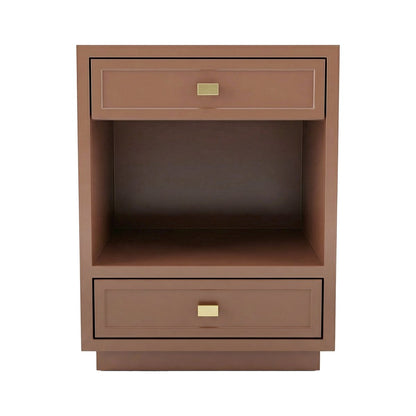 Logan Bedside Table - Small Mocha Mousse