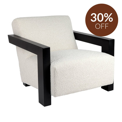 Lennon Arm Chair - Ivory Boucle